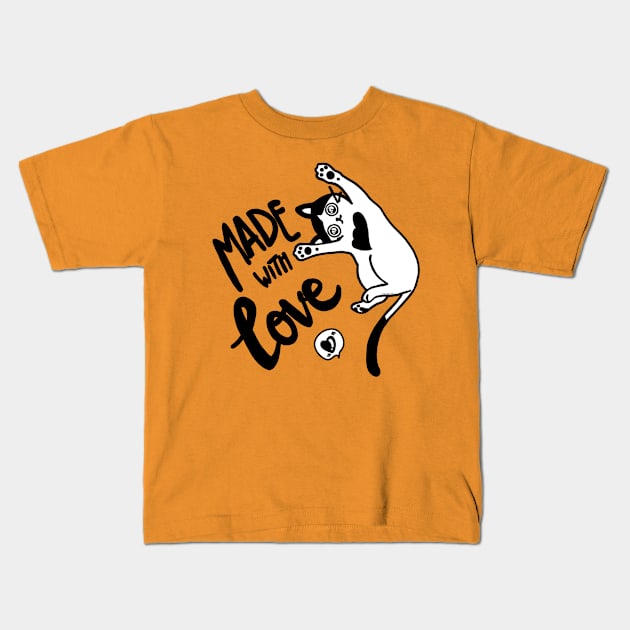 Made with love! Kids T-Shirt by mishaneko_art